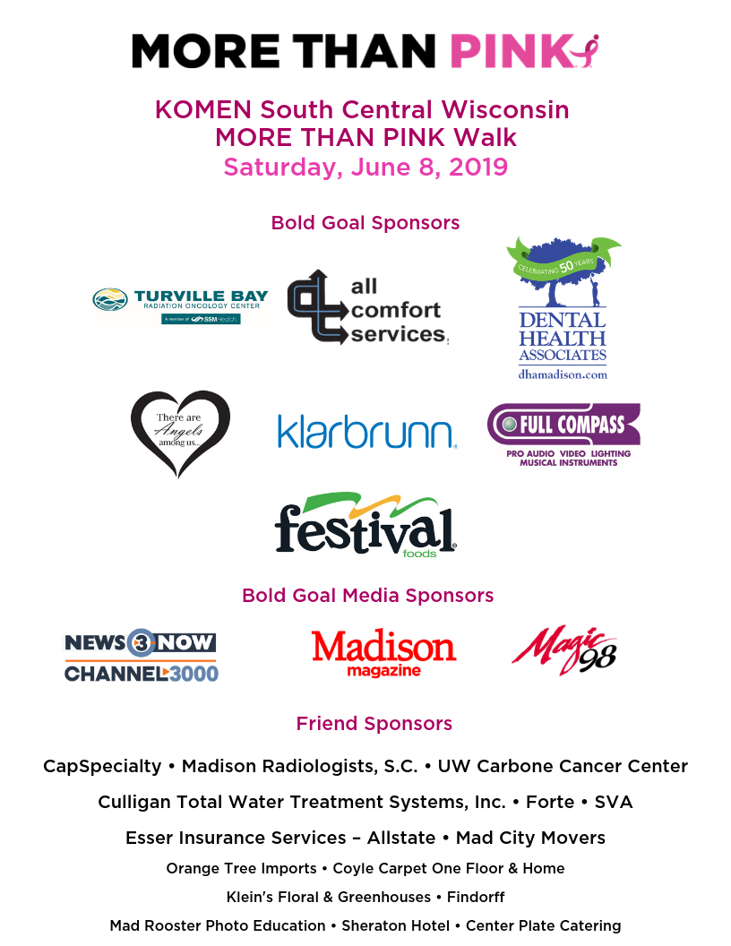 Susan G Komen Wisconsin 2019 Komen South Central Wisconsin