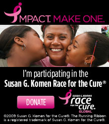 Help me reach my goal for the Susan G. Komen Global Race for the Cure!